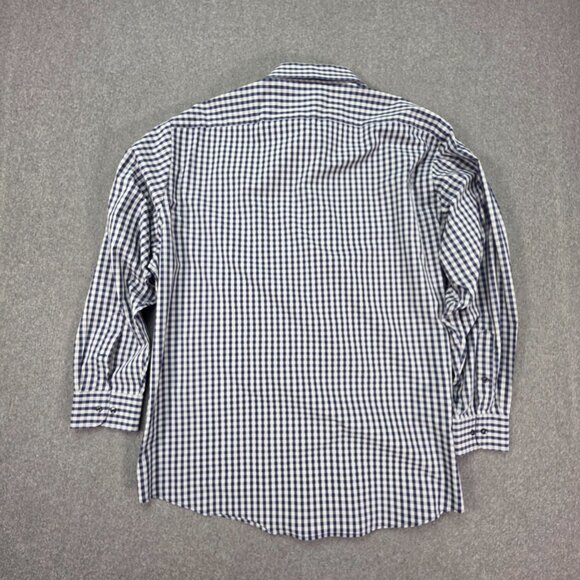2 X Nordstrom Dress Shirts Mens 18.5-34/35 Check Tech Smart Stretch Traditional - Picture 11 of 11